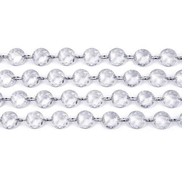 Kristallgirlande transparent - 1 Meter