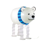 Ballongruß: Airwalker Eisbär -  65 cm