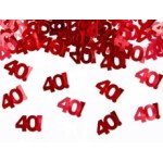 Konfetti 40 ! - Rot - 15 Gr.