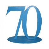 Deko Zahl 70 - Blau - 15 cm
