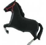 Folienballon Pferd - Schwarz - 86 cm