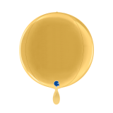 Folienballon Ball Kugel Gold - 40 cm