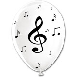 10 Ballons Noten Notenschlüssel - 30 cm
