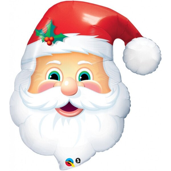 Folienballon Weihnachtsmann Jolly Santa - 81 cm