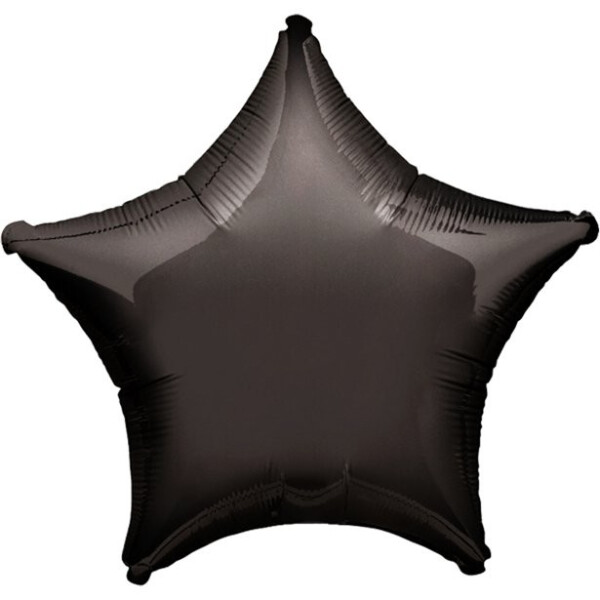 Folienballon Stern Schwarz - 45 cm