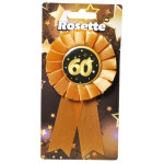 Rosette 60 - Schwarz Gold - 14 cm