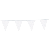 Wimpelkette Weiß Glitter - 6 Meter