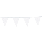 Wimpelkette Weiß Glitter - 6 Meter