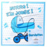 Servietten Hurra ein Junge - 33 x 33 cm - 20 St.