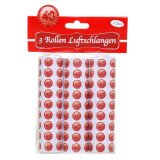 Luftschlangen Rubinhochzeit -  3 Rollen