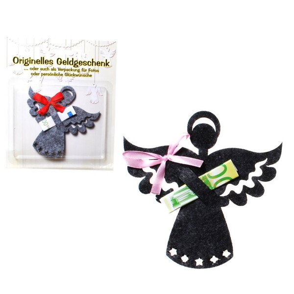 Engel für Geld/Gutschein - Filz - 12 x 12 cm